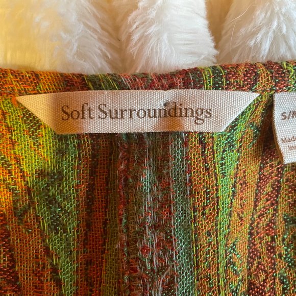 Soft Surroundings Embroidered Kimono Women's, Large, Wool Blend - Picture 6 of 7